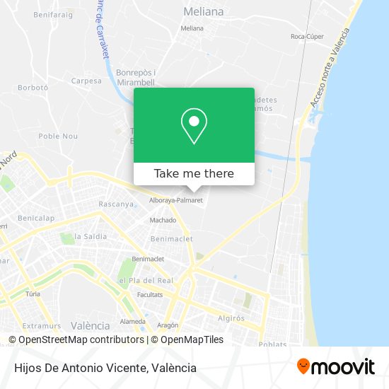 Hijos De Antonio Vicente map