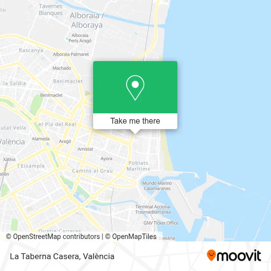 La Taberna Casera map