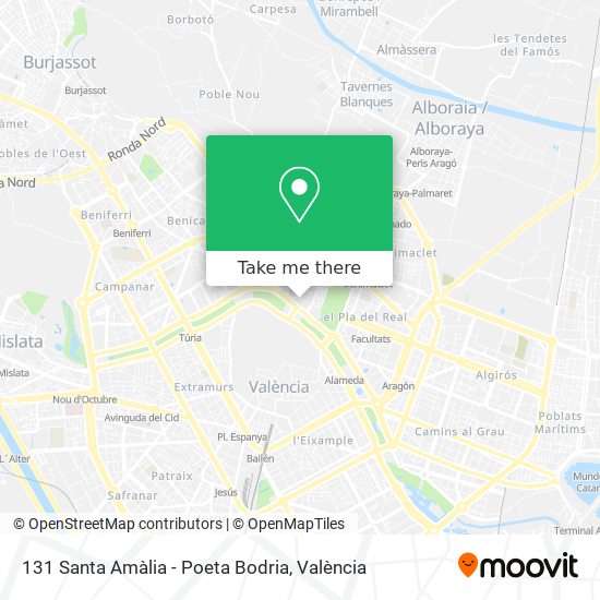 131 Santa Amàlia - Poeta Bodria map