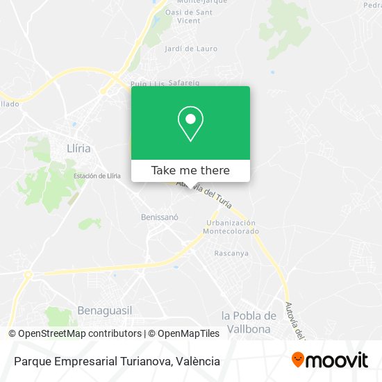 Parque Empresarial Turianova map
