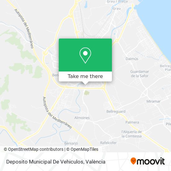 Deposito Municipal De Vehiculos map
