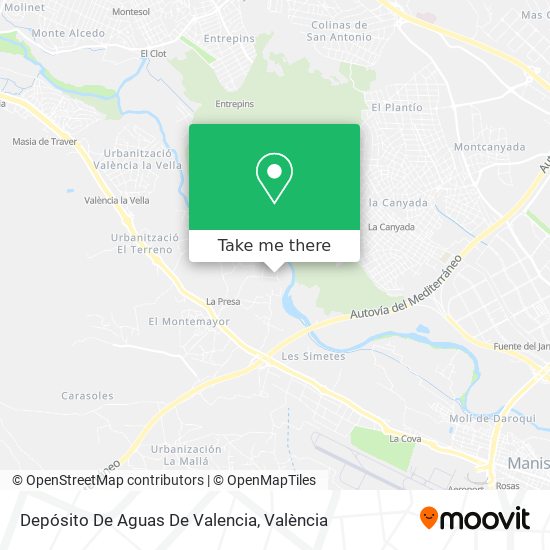 Depósito De Aguas De Valencia map