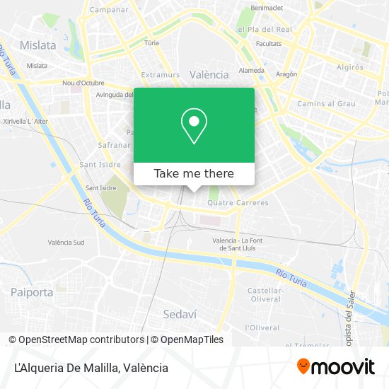 L'Alqueria De Malilla map