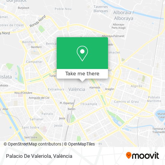 Palacio De Valeriola map