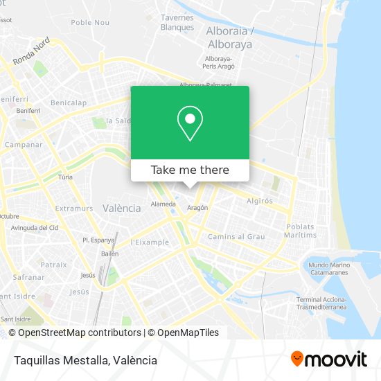 Taquillas Mestalla map