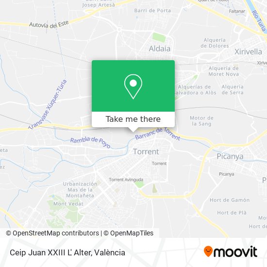 Ceip Juan XXIII L' Alter map