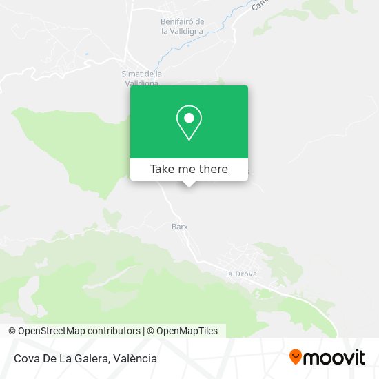 Cova De La Galera map