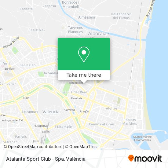 Atalanta Sport Club - Spa map