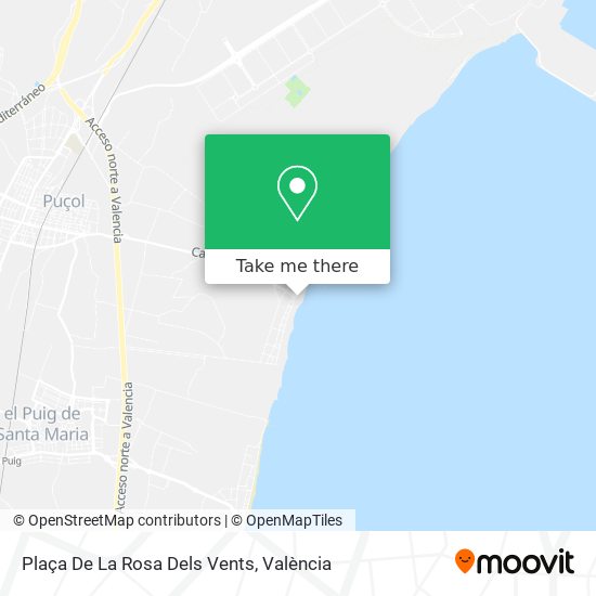 Plaça De La Rosa Dels Vents map