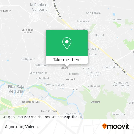 Algarrobo map