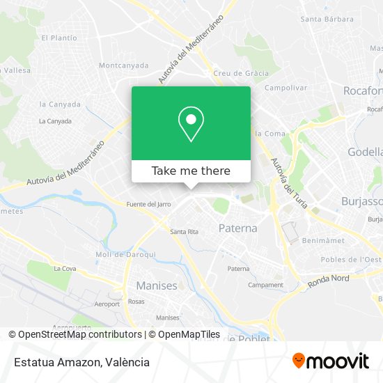 Estatua Amazon map