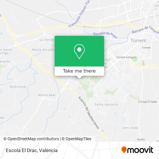 mapa Escola El Drac