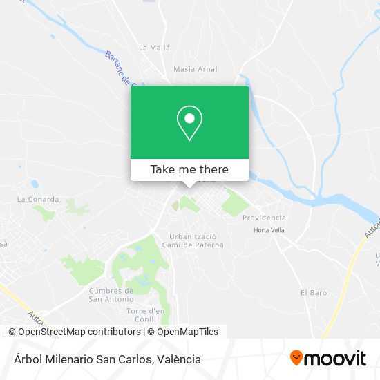 Árbol Milenario San Carlos map