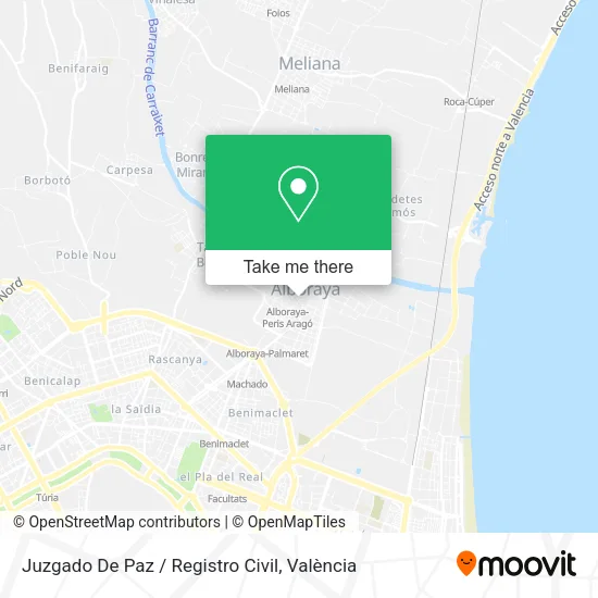 Juzgado De Paz / Registro Civil map