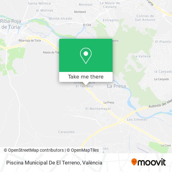 Piscina Municipal De El Terreno map