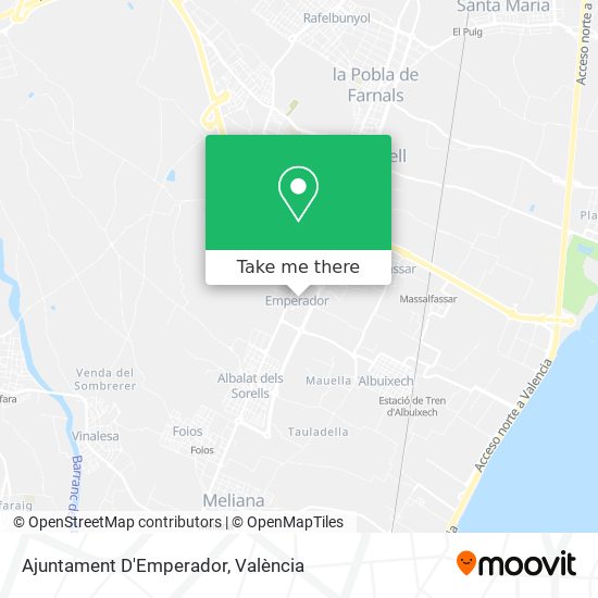 Ajuntament D'Emperador map