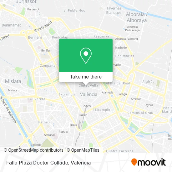 Falla Plaza Doctor Collado map