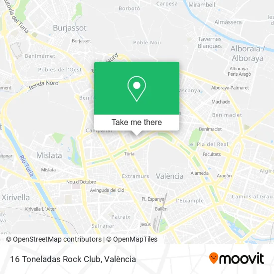 16 Toneladas Rock Club map