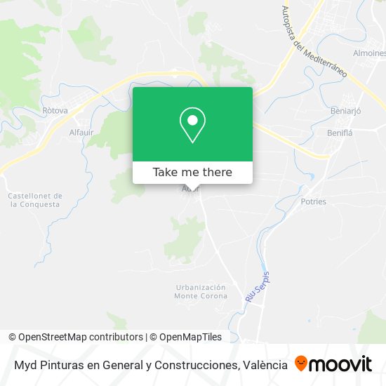 Myd Pinturas en General y Construcciones map