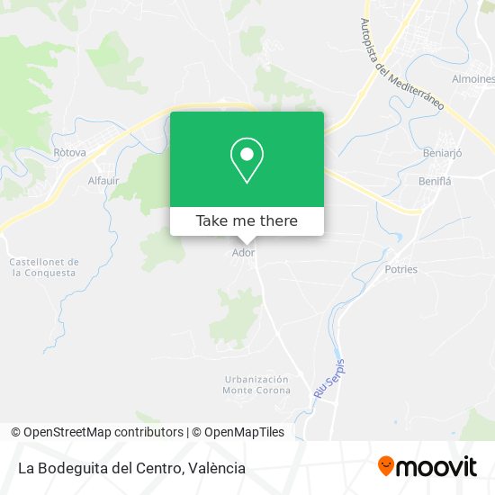 La Bodeguita del Centro map