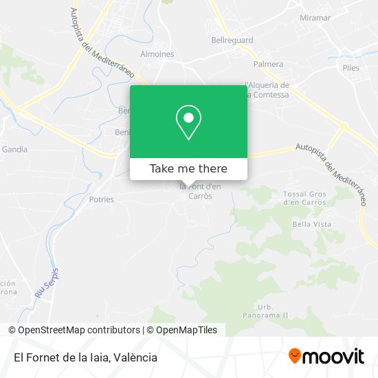 El Fornet de la Iaia map