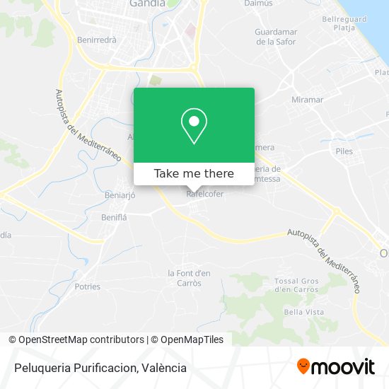 Peluqueria Purificacion map