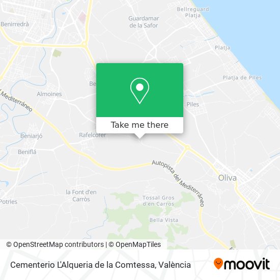 Cementerio L'Alqueria de la Comtessa map
