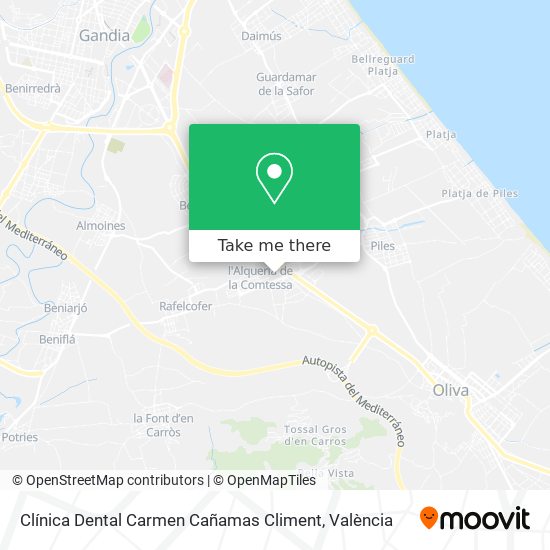 Clínica Dental Carmen Cañamas Climent map