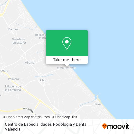 Centro de Especialidades Podología y Dental map