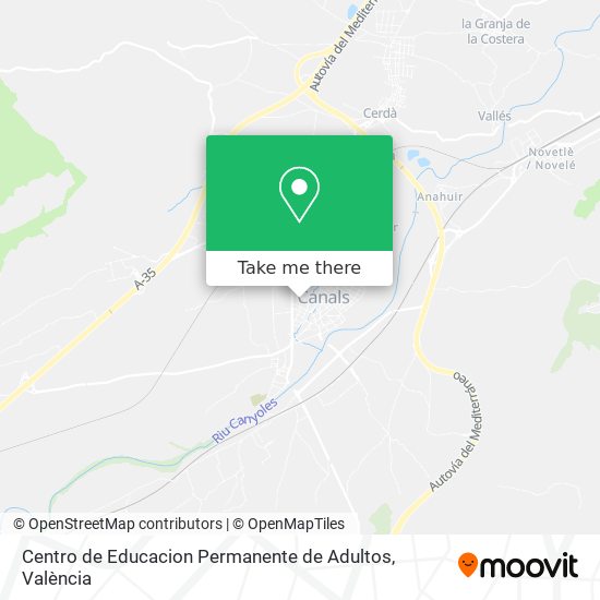 Centro de Educacion Permanente de Adultos map