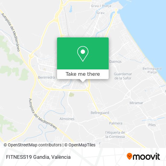 FITNESS19 Gandia map