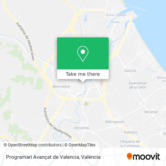 mapa Programari Avançat de Valencia
