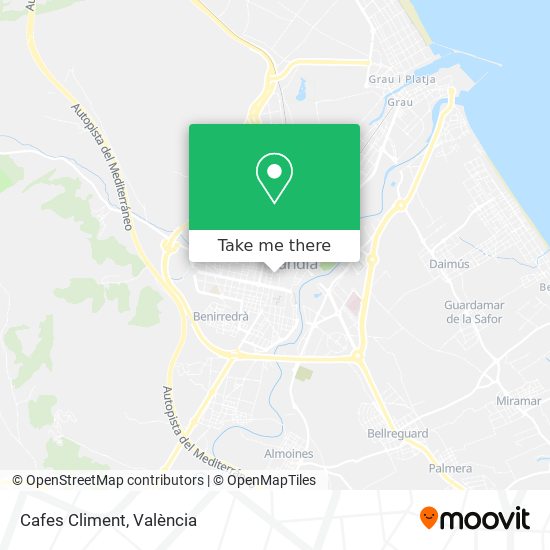 mapa Cafes Climent