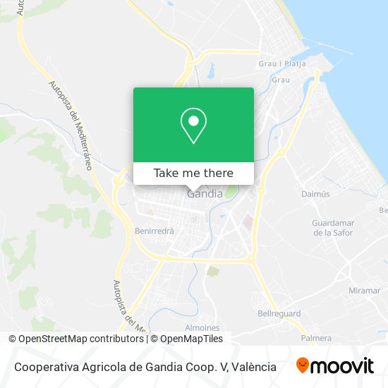 Cooperativa Agricola de Gandia Coop. V map