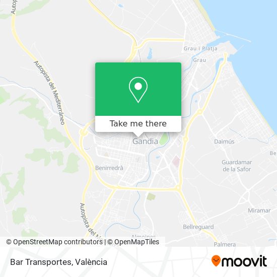 Bar Transportes map