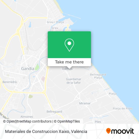 Materiales de Construccion Xaixo map
