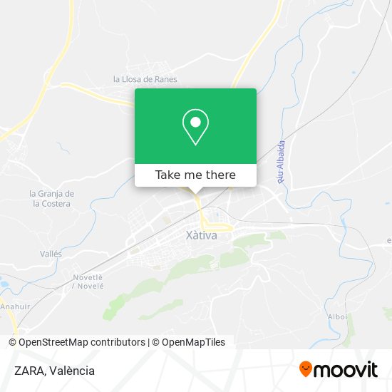 ZARA map