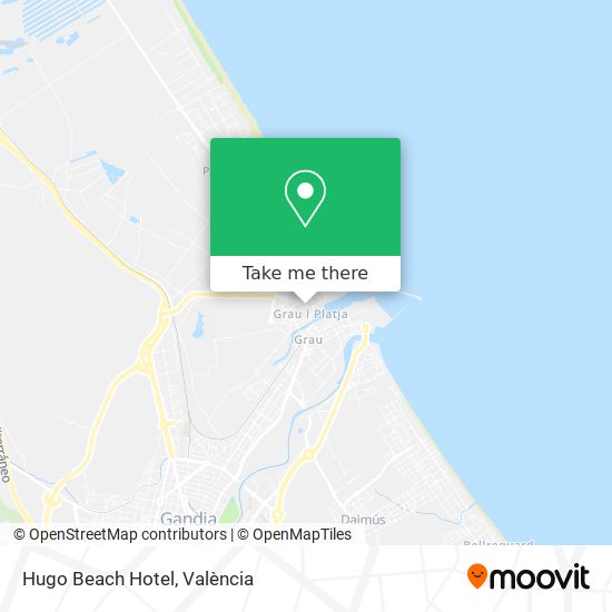 Hugo Beach Hotel map