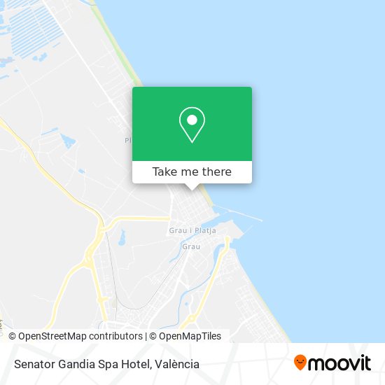 Senator Gandia Spa Hotel map