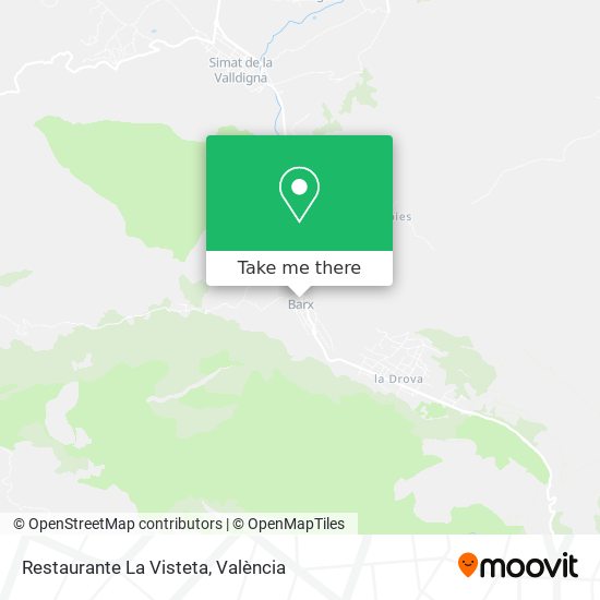 Restaurante La Visteta map