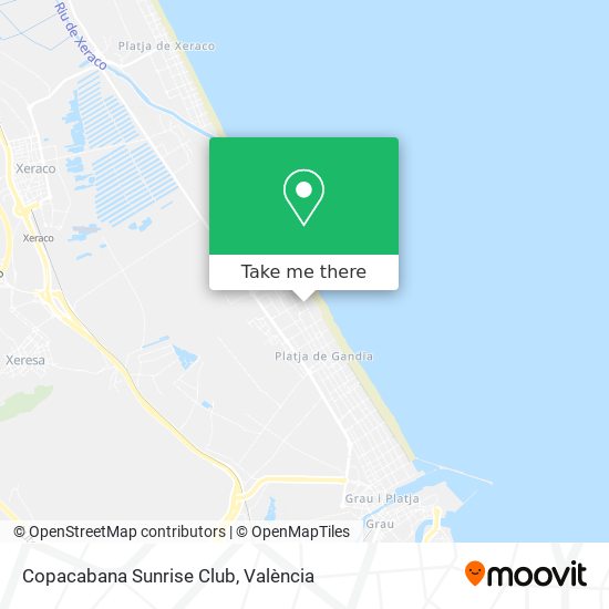 Copacabana Sunrise Club map