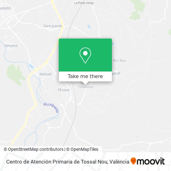 Centro de Atención Primaria de Tossal Nou map