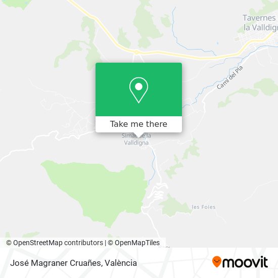 José Magraner Cruañes map