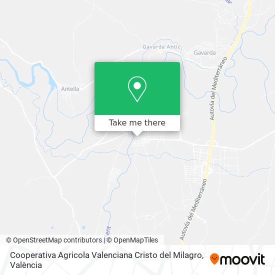 Cooperativa Agricola Valenciana Cristo del Milagro map