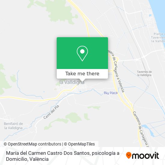 mapa María del Carmen Castro Dos Santos, psicología a Domicilio