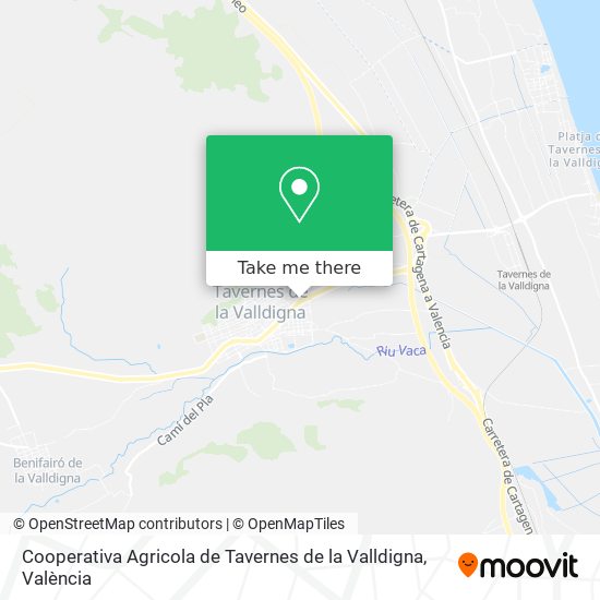 Cooperativa Agricola de Tavernes de la Valldigna map