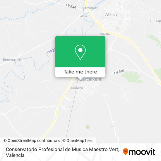 Conservatorio Profesional de Musica Maestro Vert map