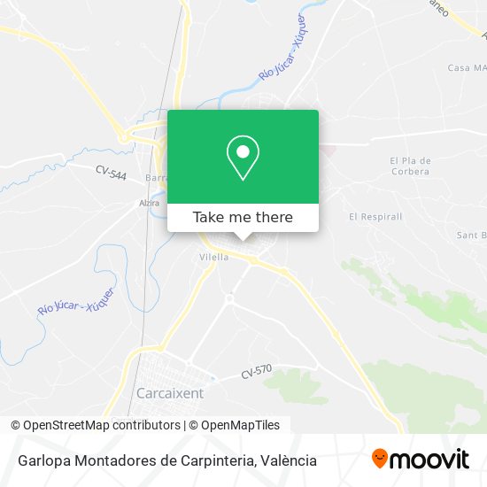 Garlopa Montadores de Carpinteria map