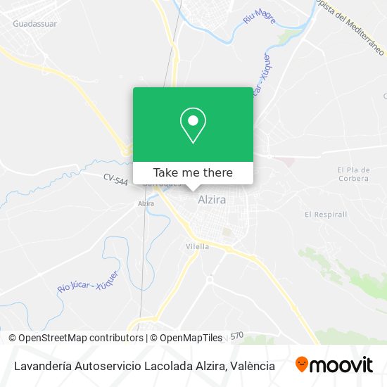 Lavandería Autoservicio Lacolada Alzira map