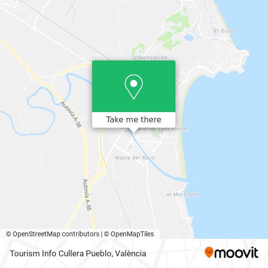 Tourism Info Cullera Pueblo map